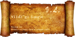 Világi Laura névjegykártya